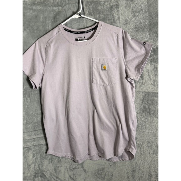 Carhartt Force Relaxed Fit T Shirt Lilac Purple Women's Size L Short Sleeve Tee - Picture 1 of 10